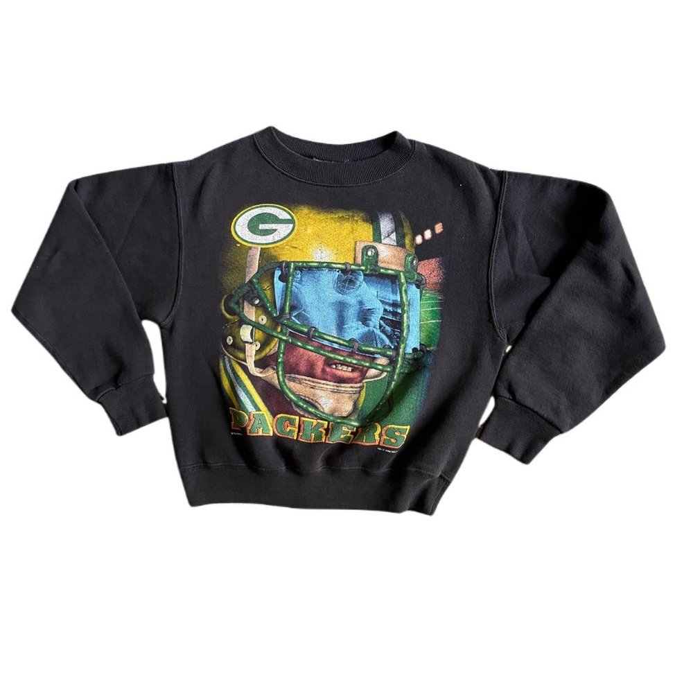 Kids vintage greenbay packers Crewneck sweatshiet